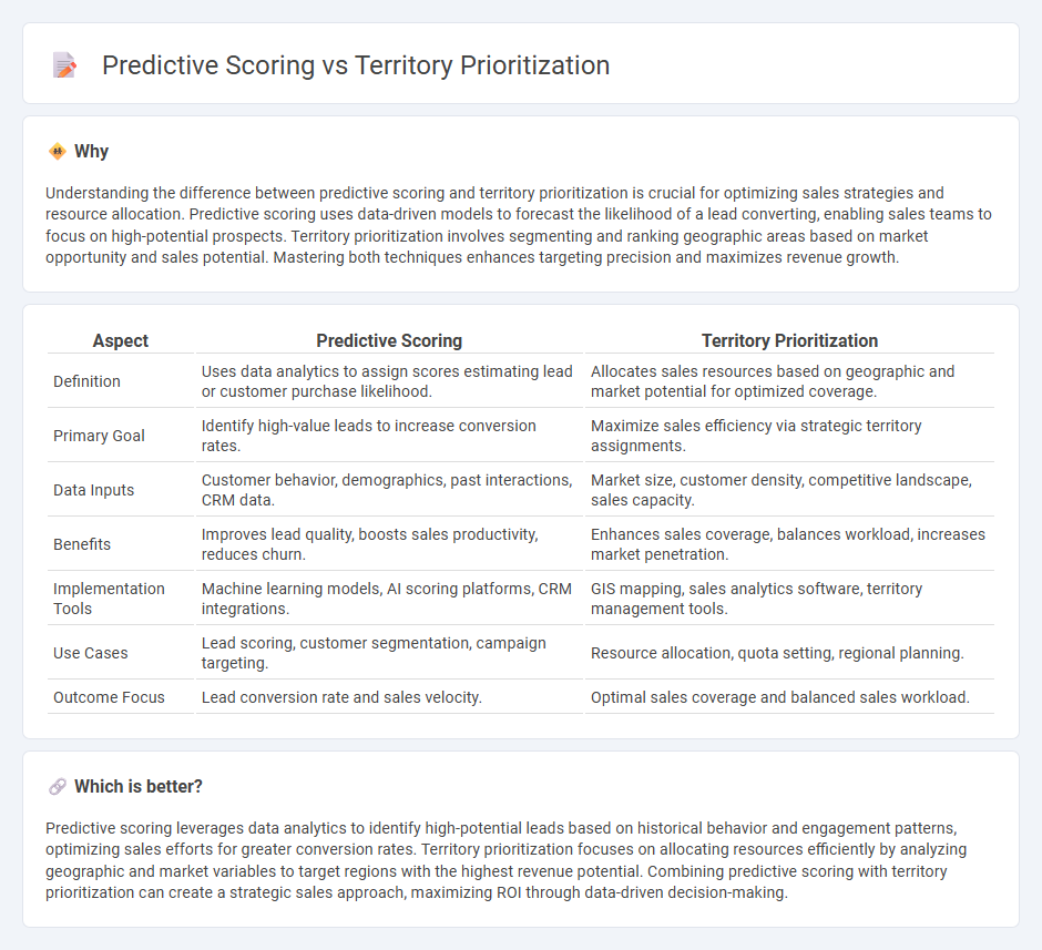 Predictive Scoring vs Territory Prioritization in Sales
