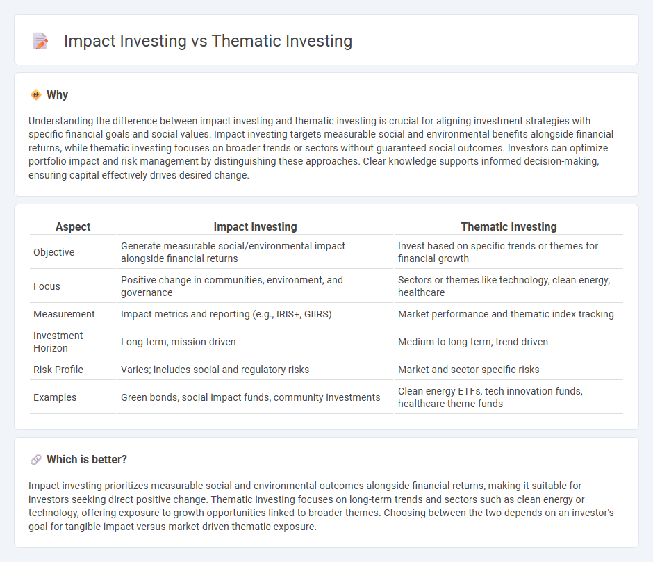 Impact Investing vs Thematic Investing in Finance