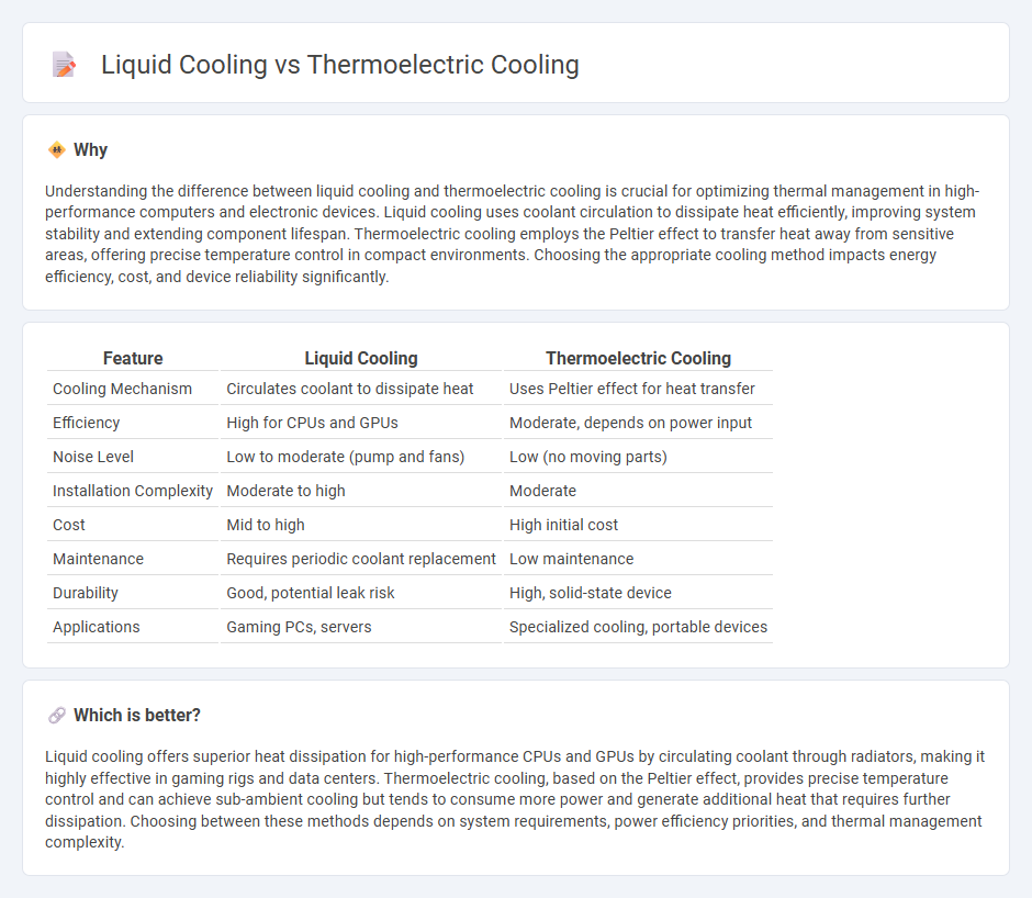 Liquid Cooling vs Thermoelectric Cooling in Technology