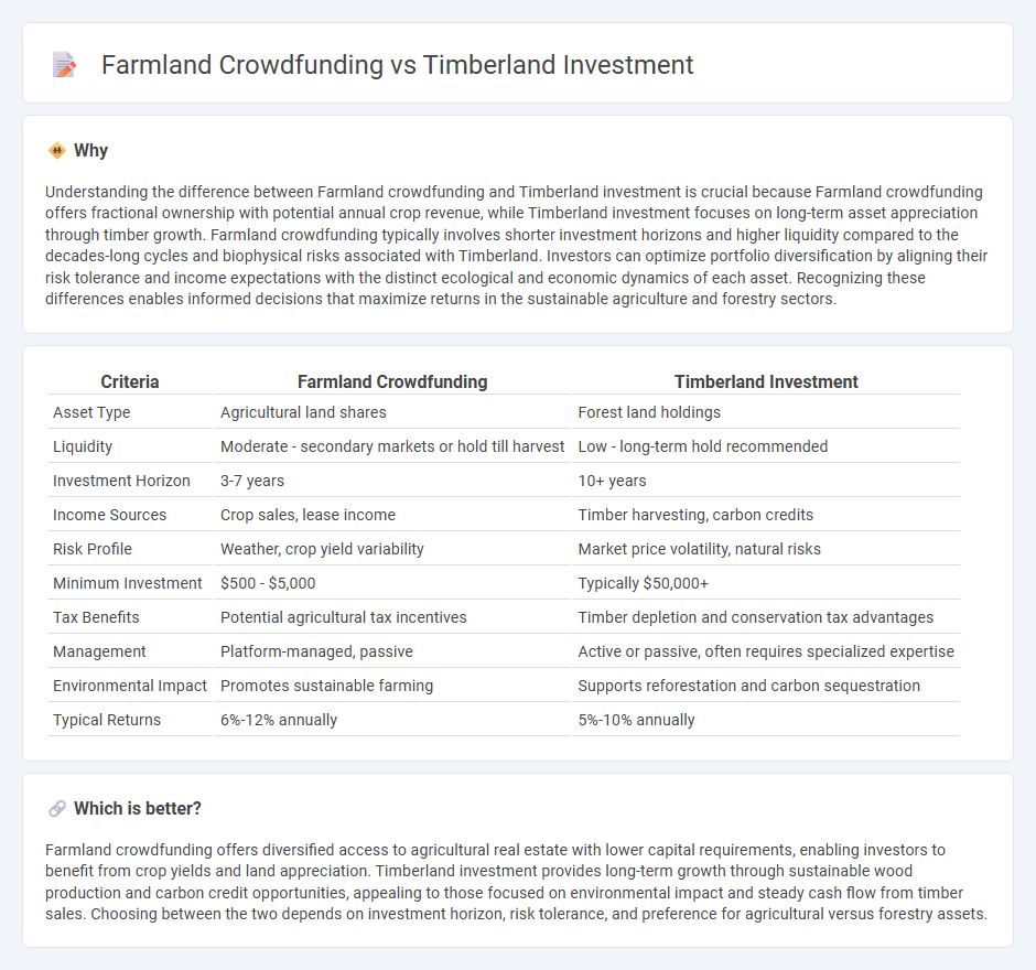 Farmland Crowdfunding vs Timberland Investment in Investment