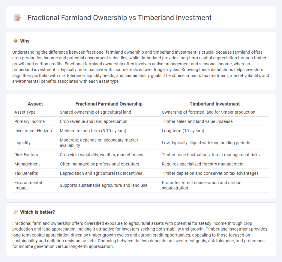 Fractional Farmland Ownership vs Timberland Investment in Investment