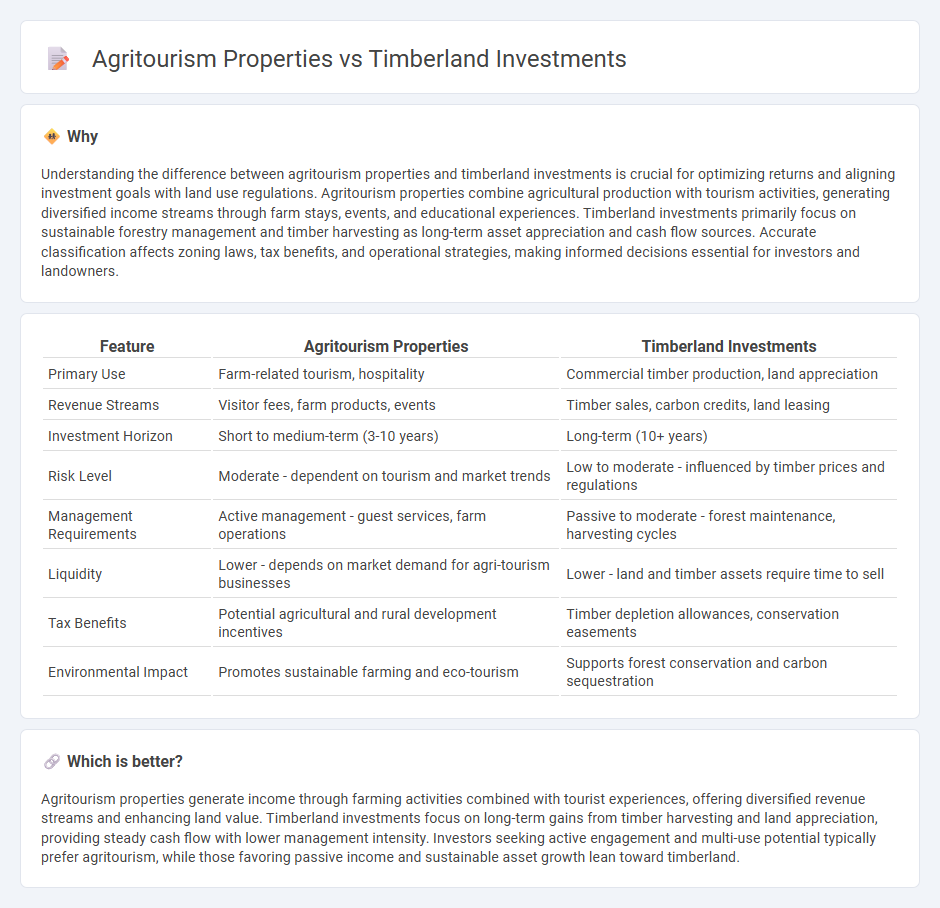 Agritourism Properties vs Timberland Investments in Real Estate