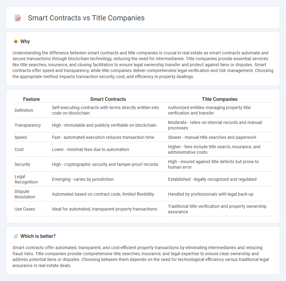Smart Contracts vs Title Companies in Real Estate