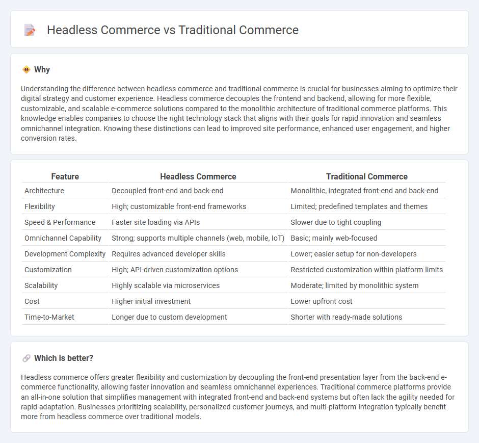Headless Commerce vs Traditional Commerce in Commerce