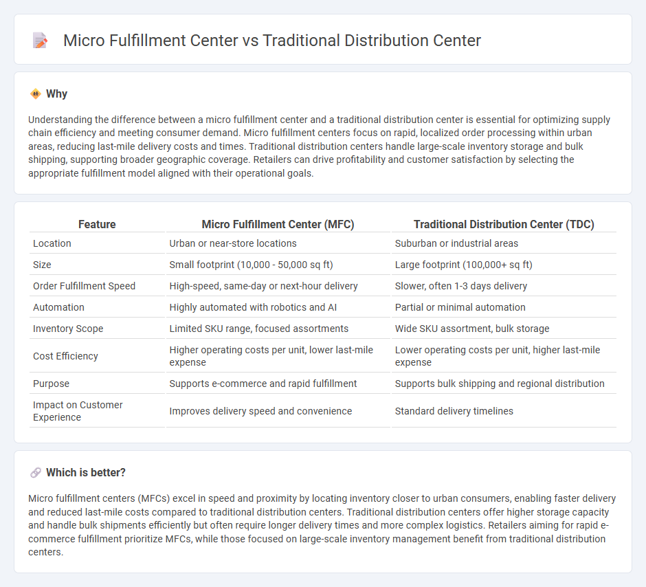Micro Fulfillment Center vs Traditional Distribution Center in Retail