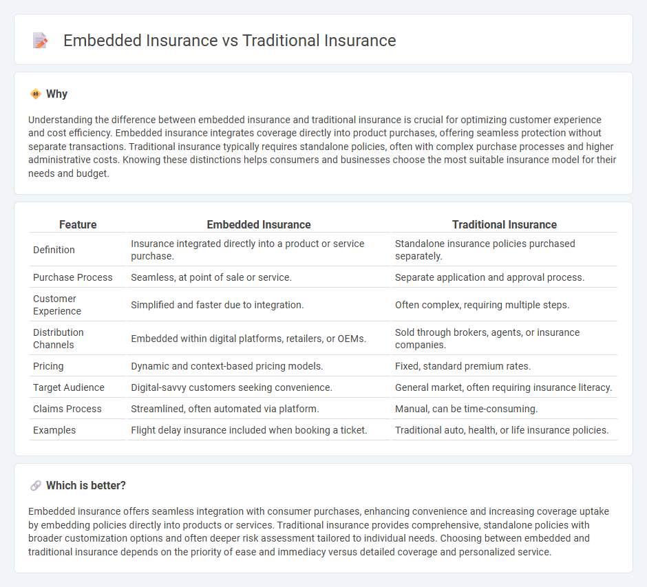 Embedded Insurance vs Traditional Insurance in Insurance