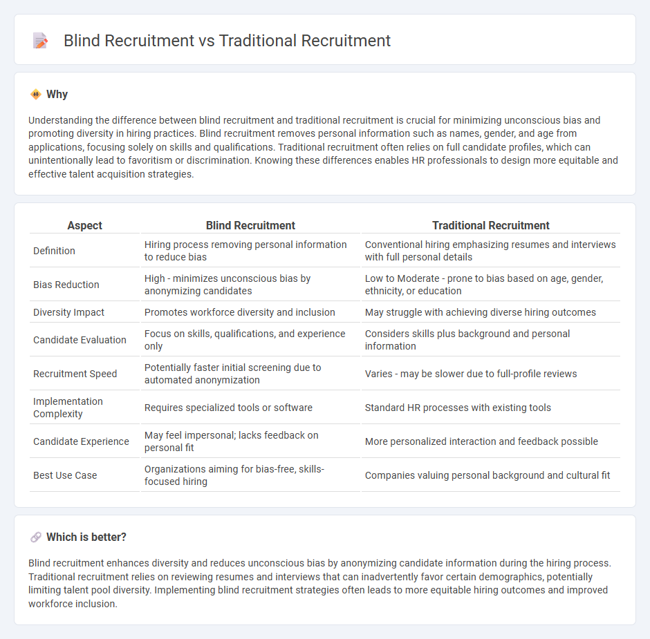 Blind Recruitment vs Traditional Recruitment in Human Resources