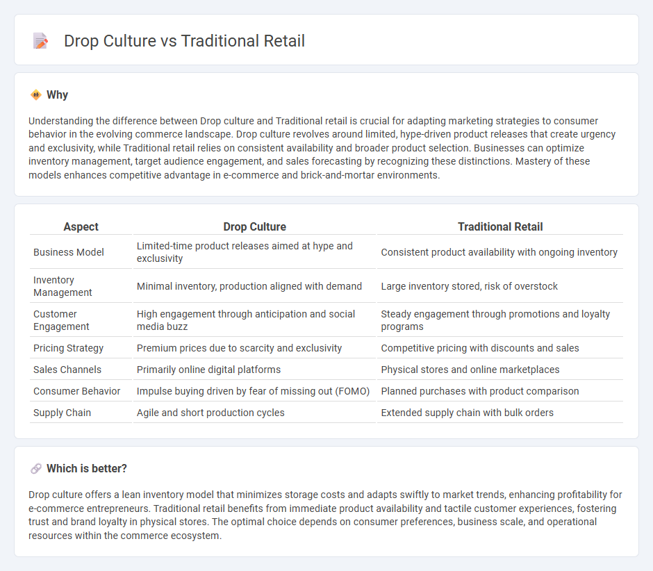 Drop Culture vs Traditional Retail in Commerce