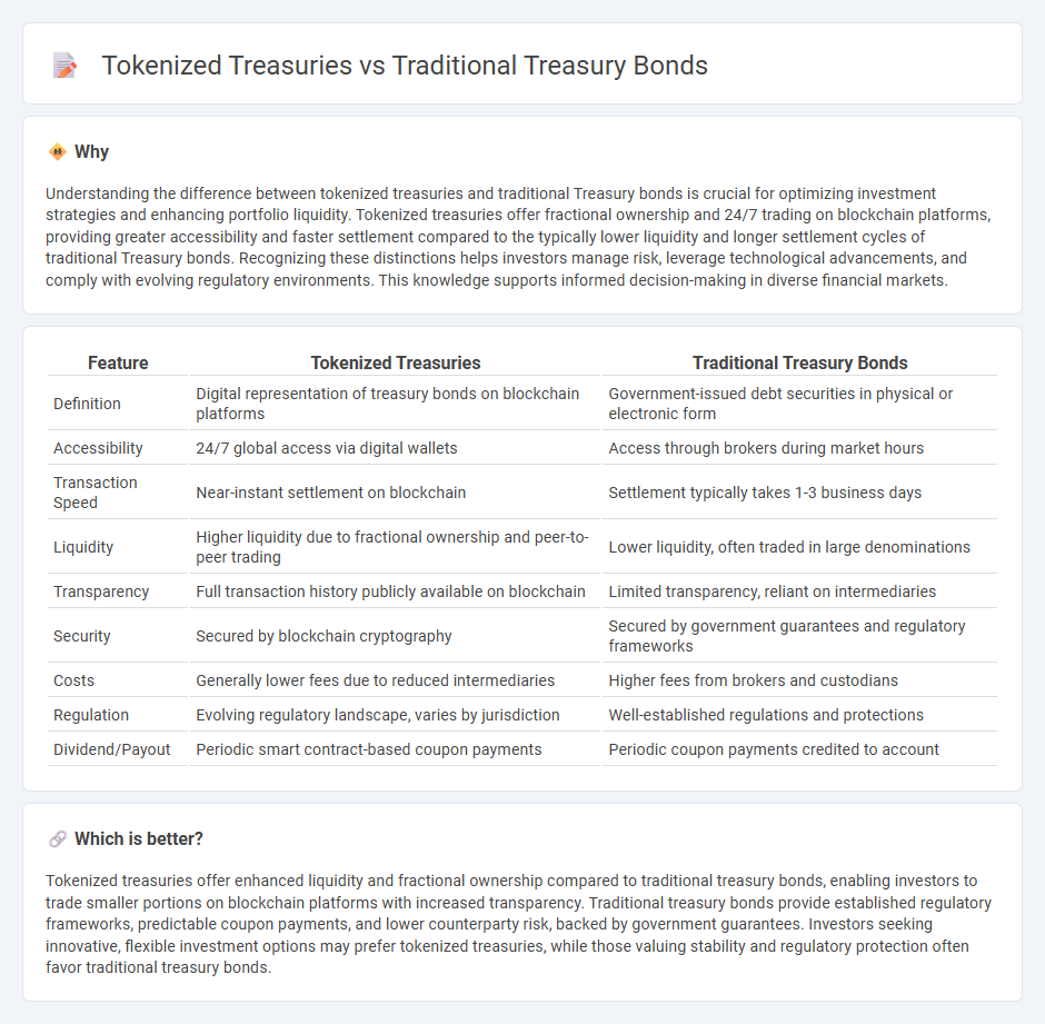 Tokenized Treasuries vs Traditional Treasury Bonds in Finance