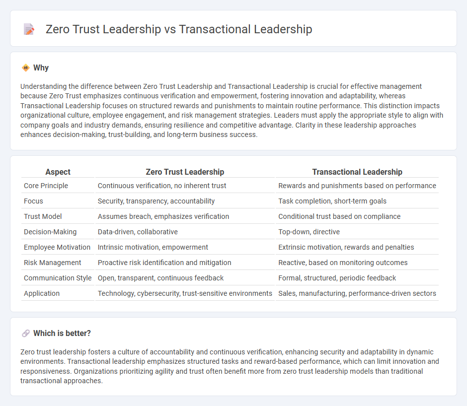 Zero Trust Leadership vs Transactional Leadership in Management