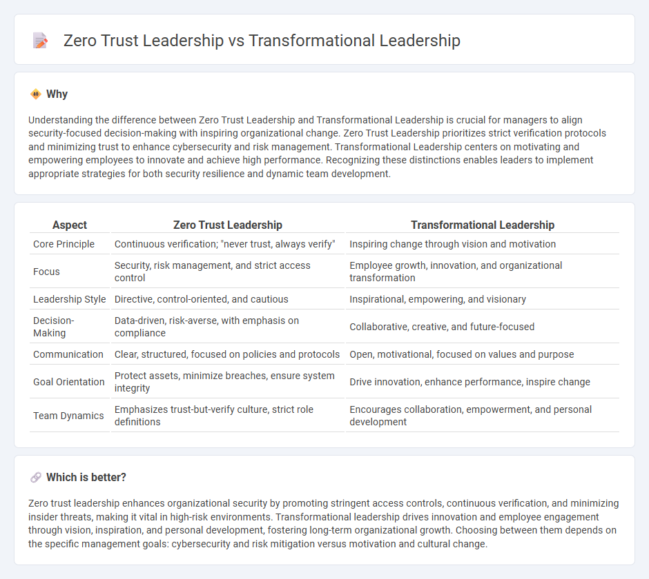 Zero Trust Leadership vs Transformational Leadership in Management