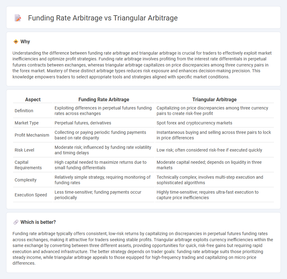 Funding Rate Arbitrage vs Triangular Arbitrage in Trading