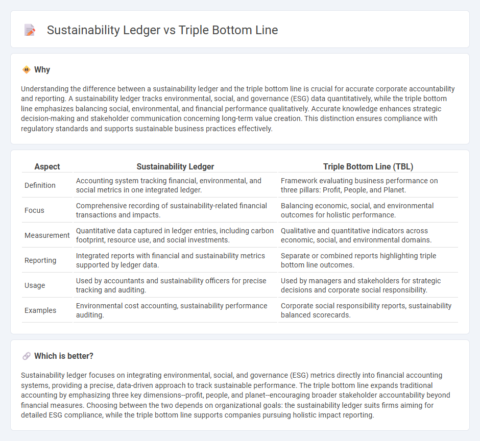 Sustainability Ledger vs Triple Bottom Line in Accounting