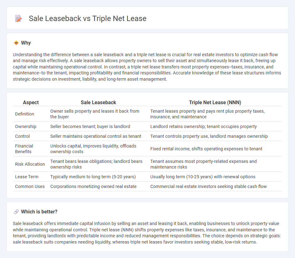 Sale Leaseback vs Triple Net Lease in Real Estate