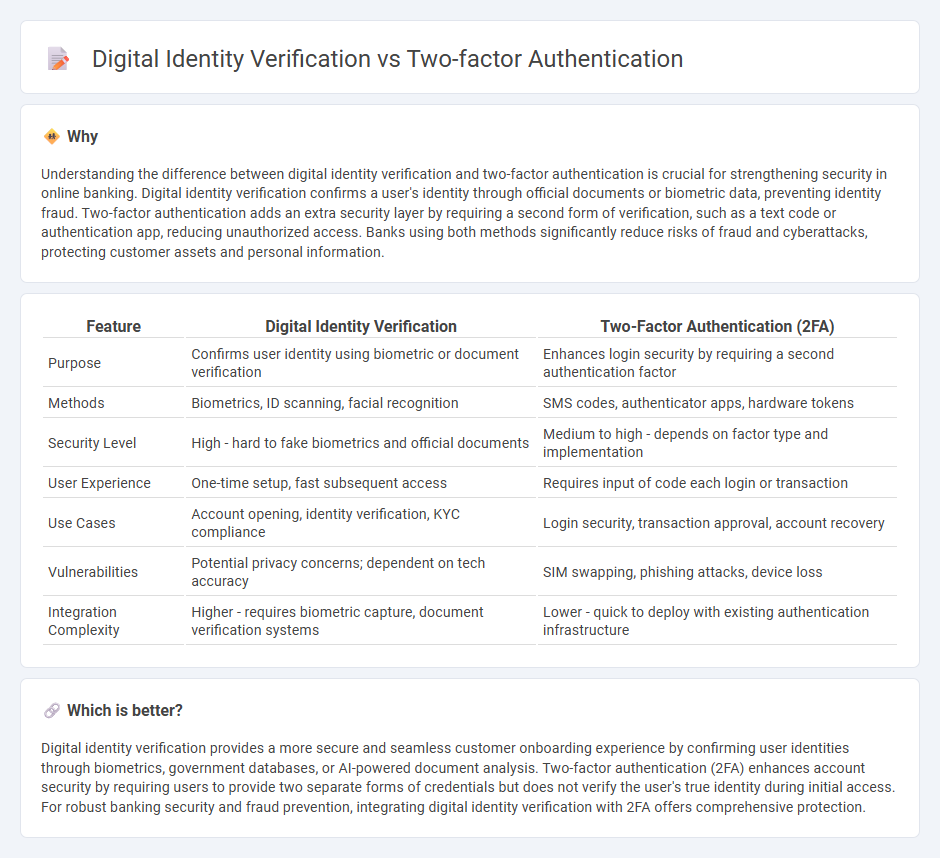 Digital Identity Verification vs Two-Factor Authentication in Banking