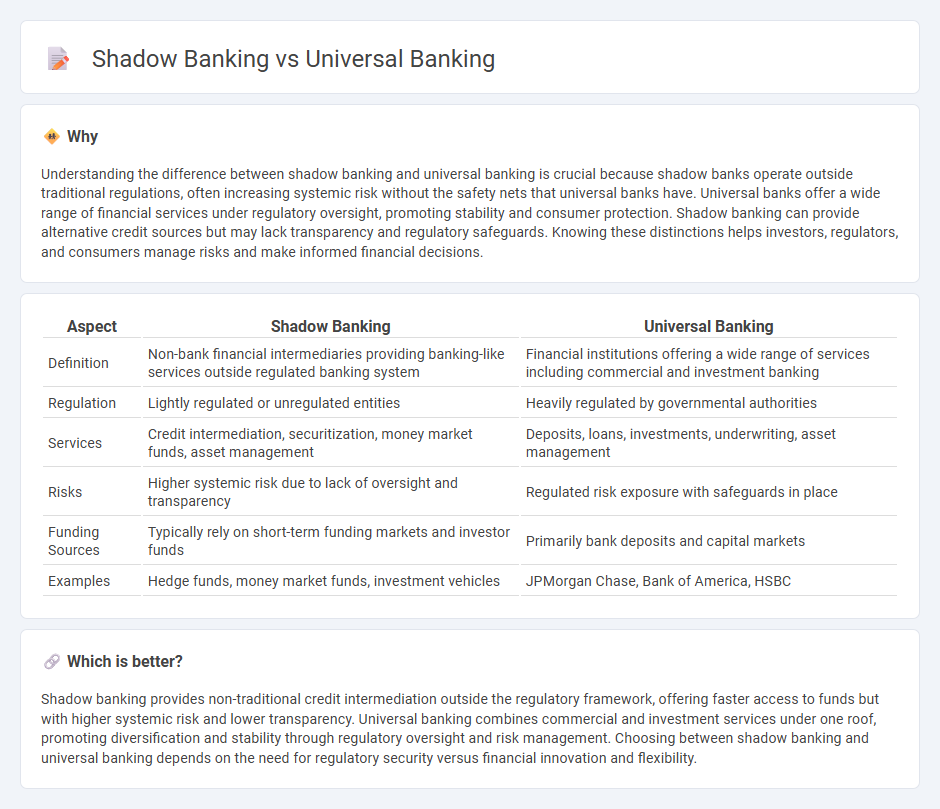 Shadow Banking vs Universal Banking in Finance