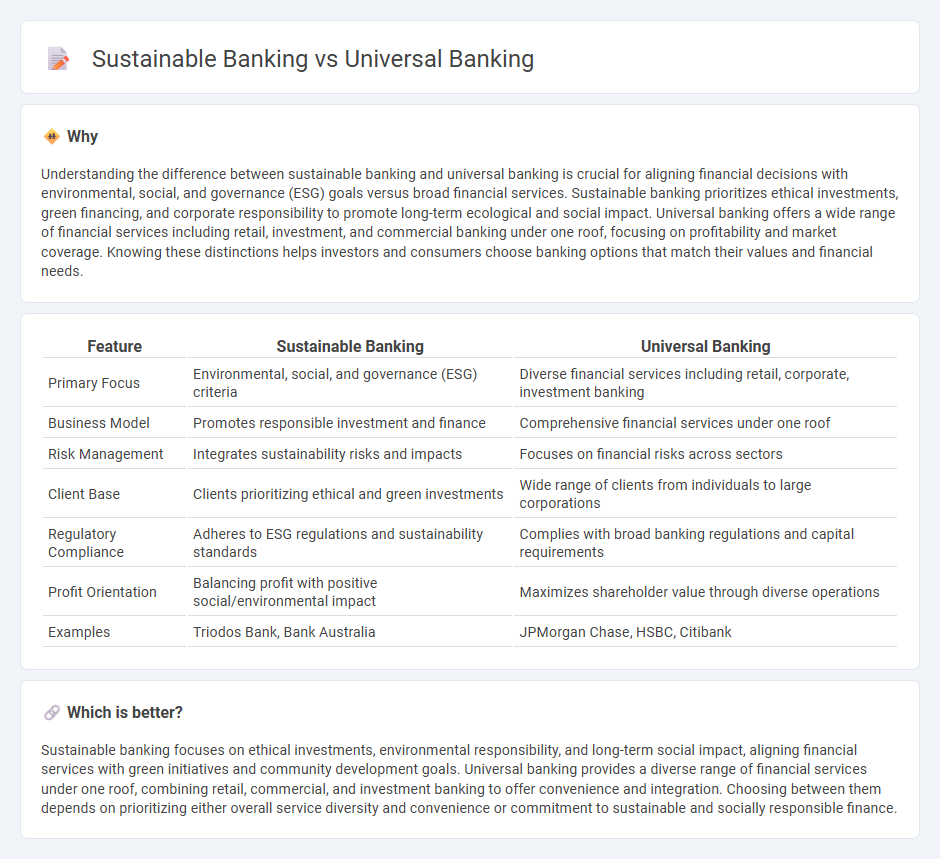 Sustainable Banking vs Universal Banking in Banking