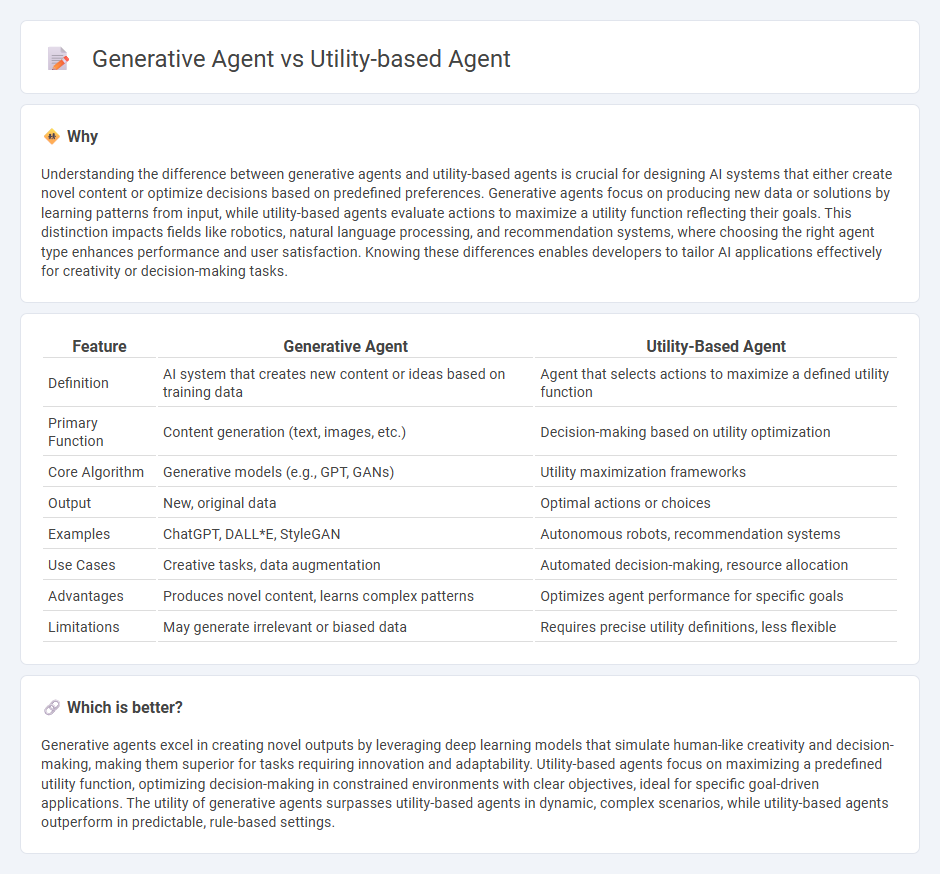 Generative Agent vs Utility-Based Agent in Technology