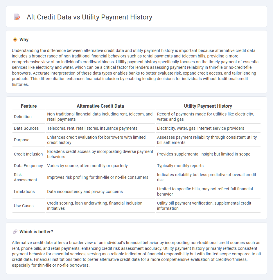 Alt Credit Data vs Utility Payment History in Banking
