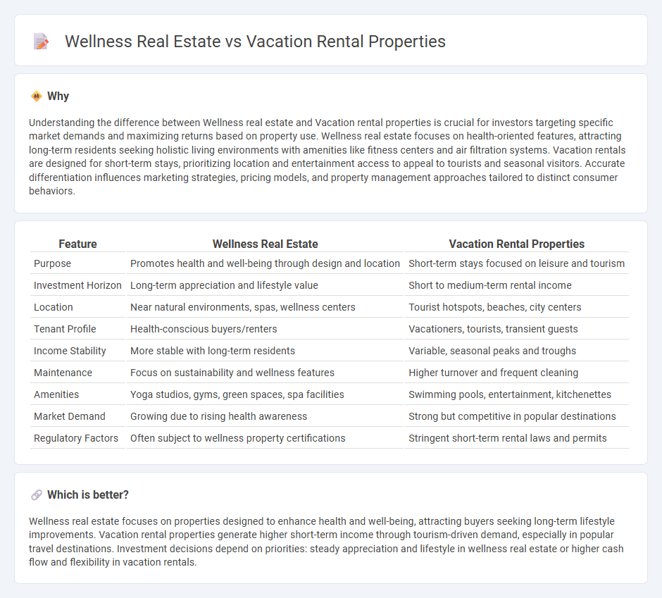 Wellness Real Estate vs Vacation Rental Properties in Real Estate