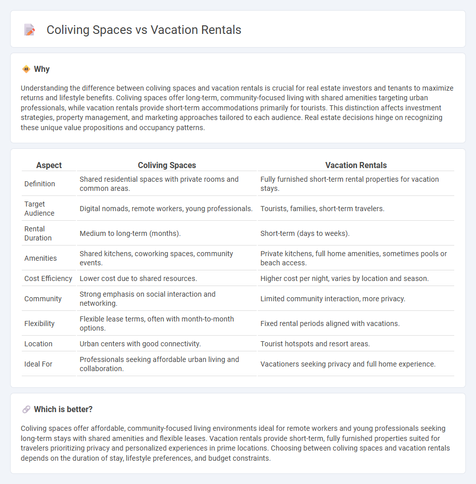 Coliving Spaces vs Vacation Rentals in Real Estate