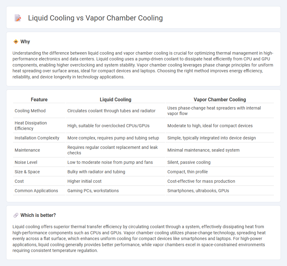 Liquid Cooling vs Vapor Chamber Cooling in Technology