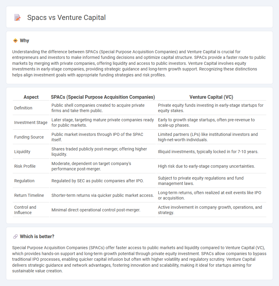 Spacs vs Venture Capital in Finance