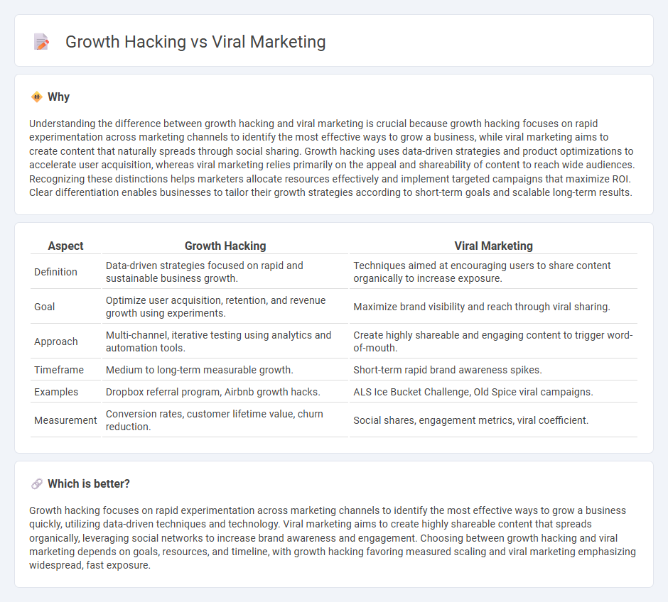 Growth Hacking vs Viral Marketing in Marketing