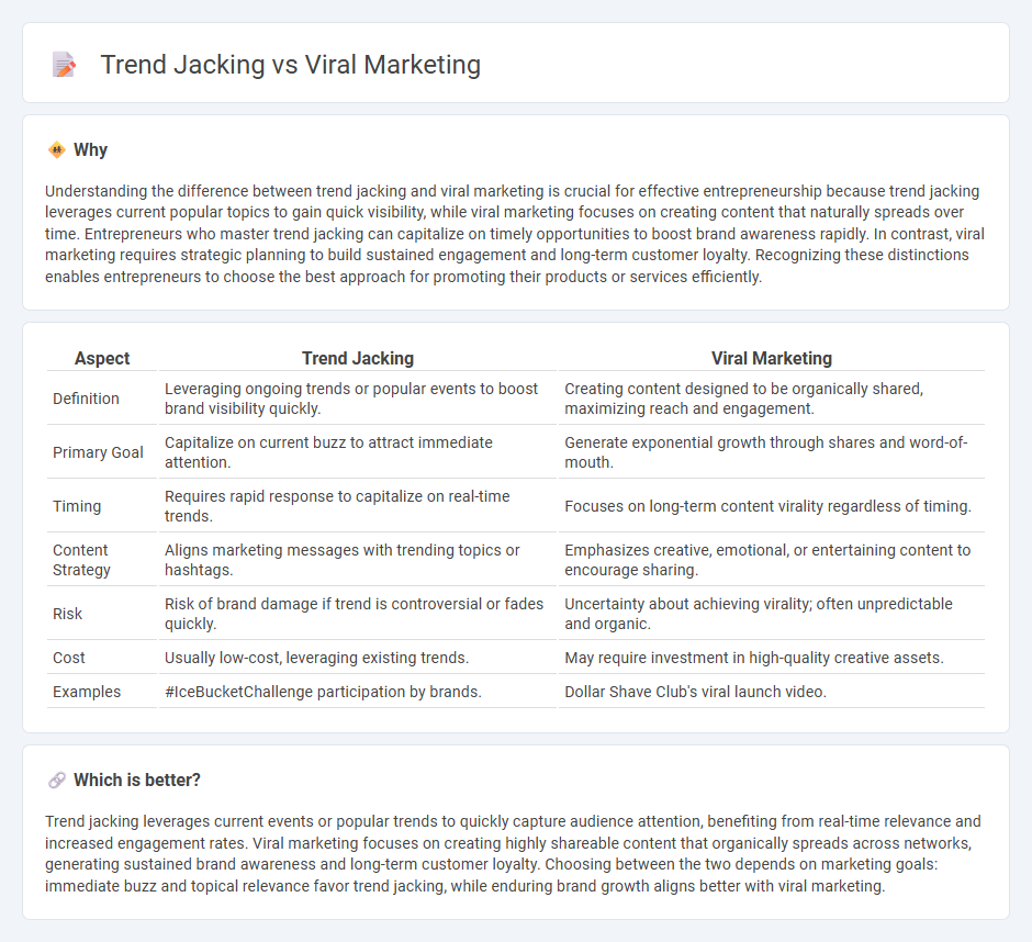 Trend Jacking vs Viral Marketing in Entrepreneurship