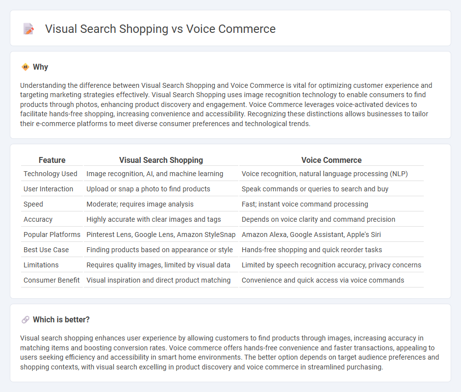 Visual Search Shopping vs Voice Commerce in Commerce