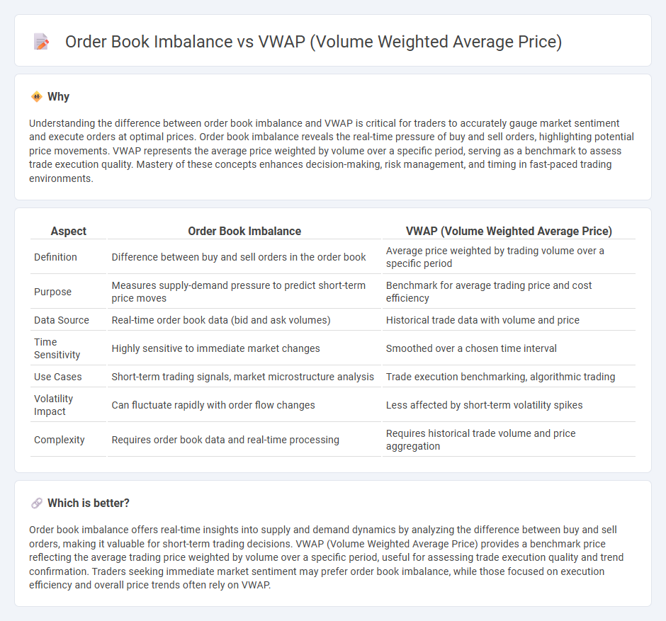 Order Book Imbalance vs Vwap (Volume Weighted Average Price) in Trading