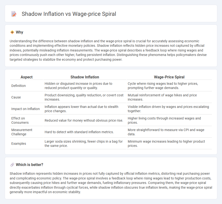 Shadow Inflation vs Wage-Price Spiral in Economy
