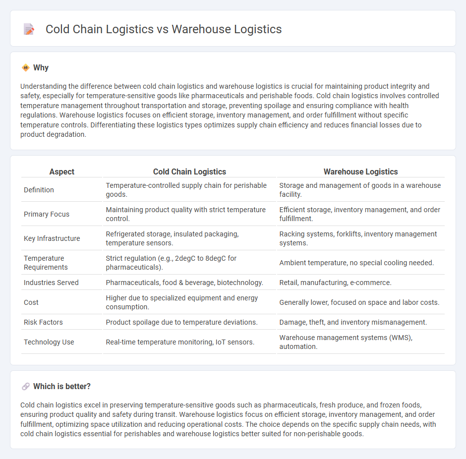Cold Chain Logistics vs Warehouse Logistics in Logistics