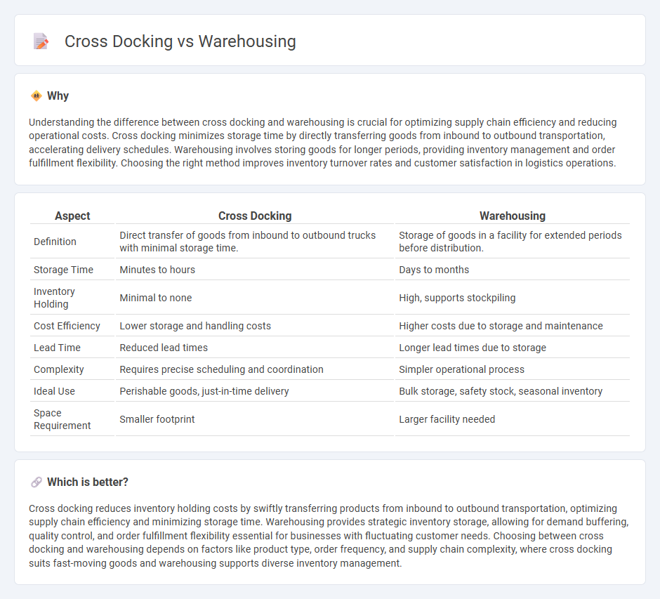 Cross Docking vs Warehousing in Logistics