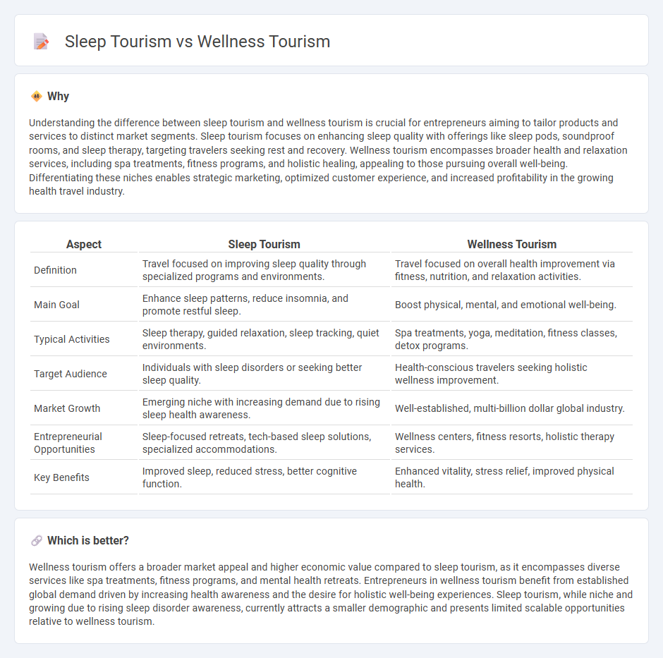 Sleep Tourism vs Wellness Tourism in Entrepreneurship