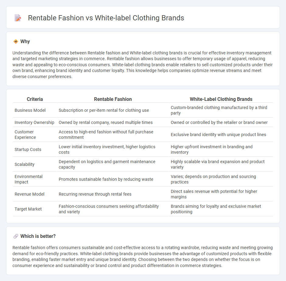 Rentable Fashion vs White-Label Clothing Brands in Commerce