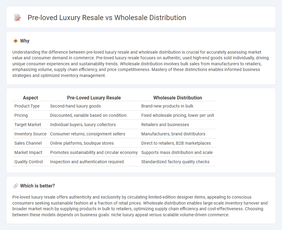Pre-Loved Luxury Resale vs Wholesale Distribution in Commerce