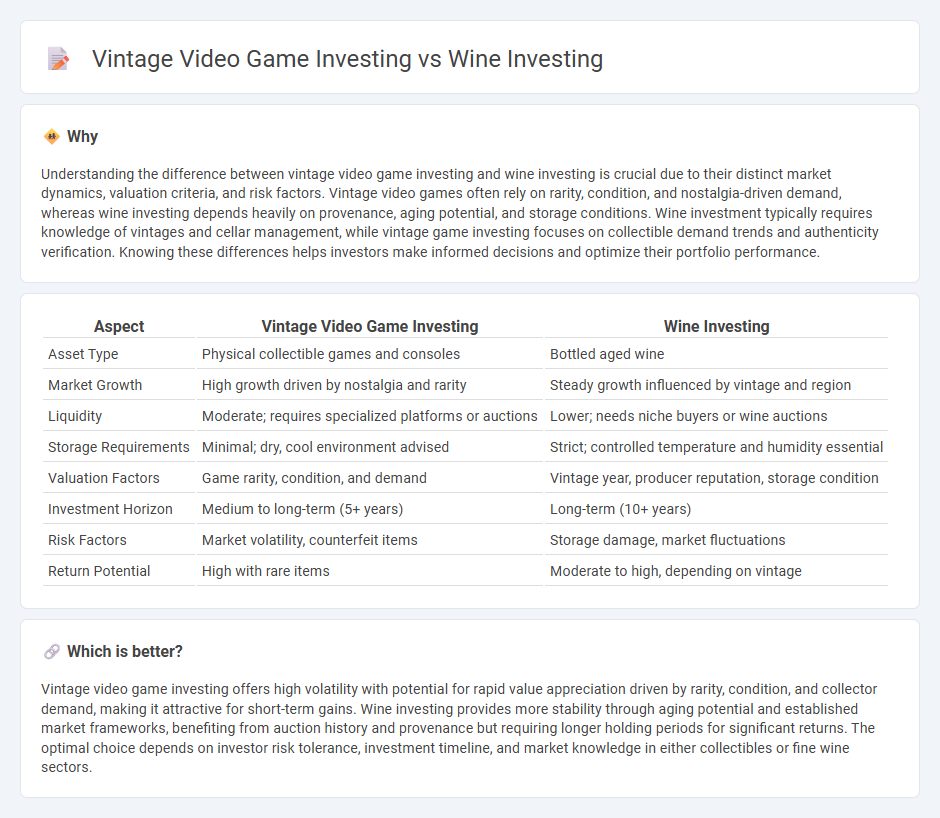 Vintage Video Game Investing vs Wine Investing in Investment
