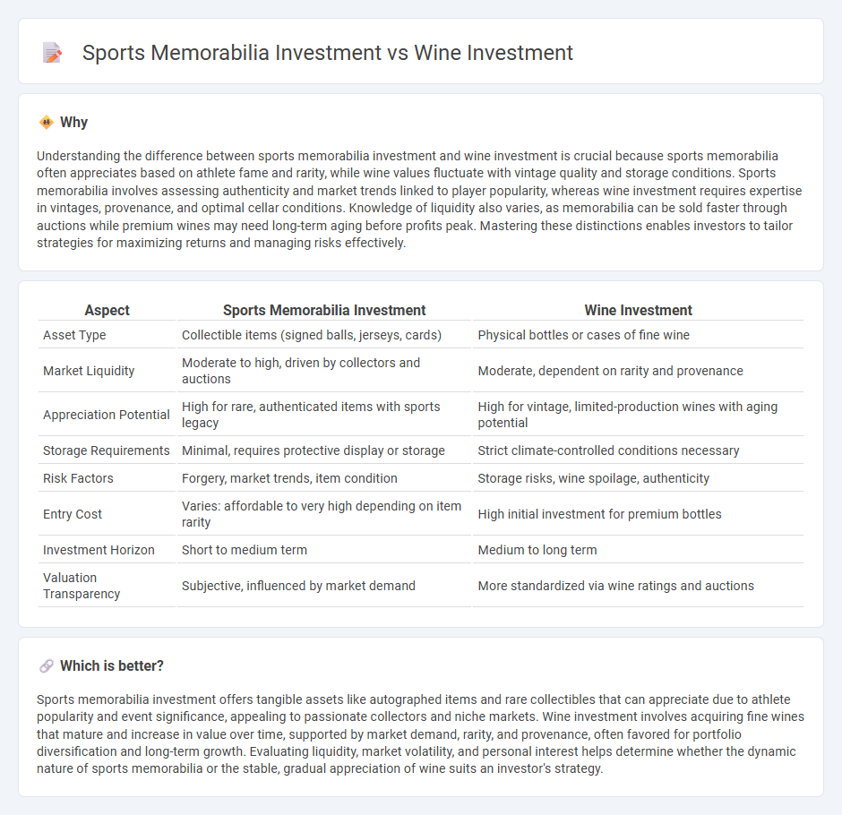 Sports Memorabilia Investment vs Wine Investment in Investment
