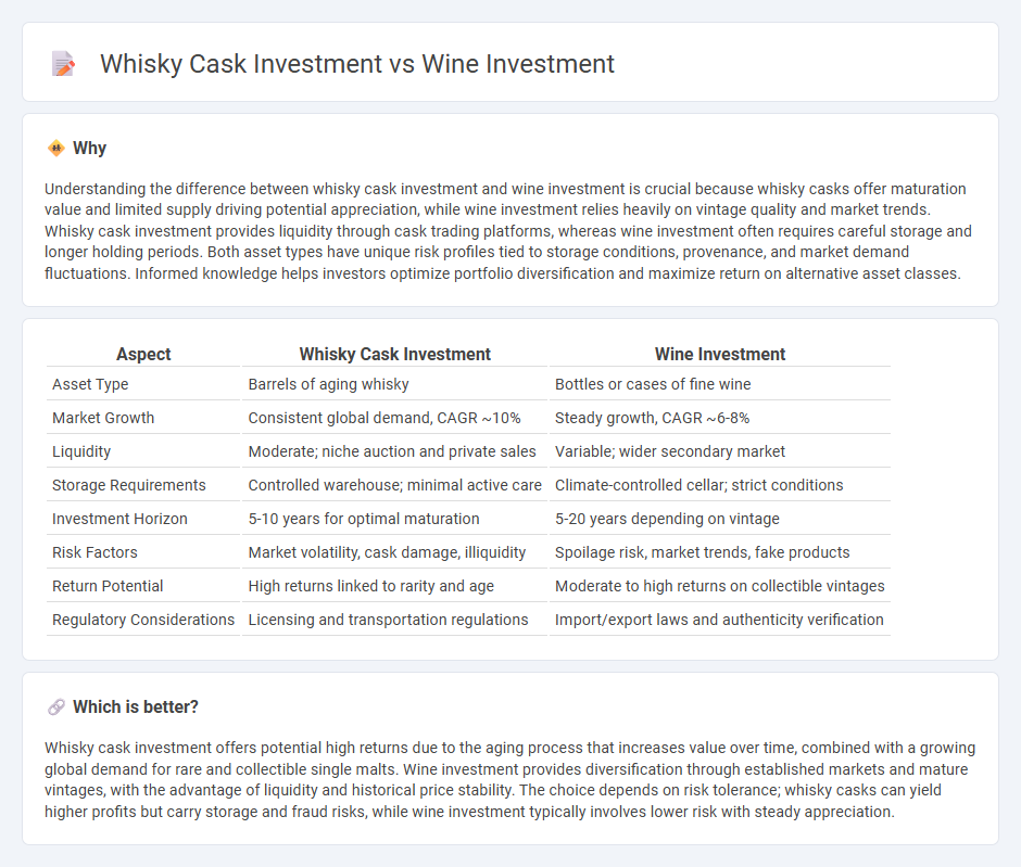 Whisky Cask Investment vs Wine Investment in Investment