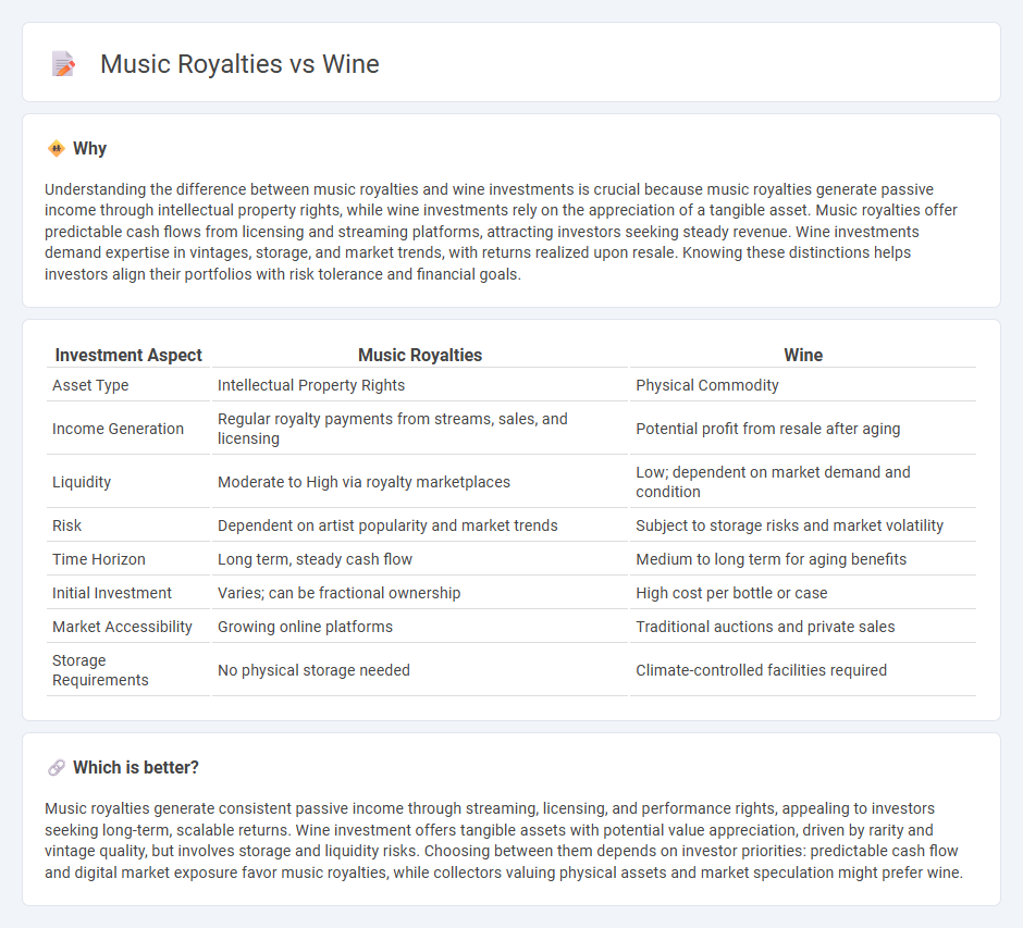 Music Royalties vs Wine in Investment